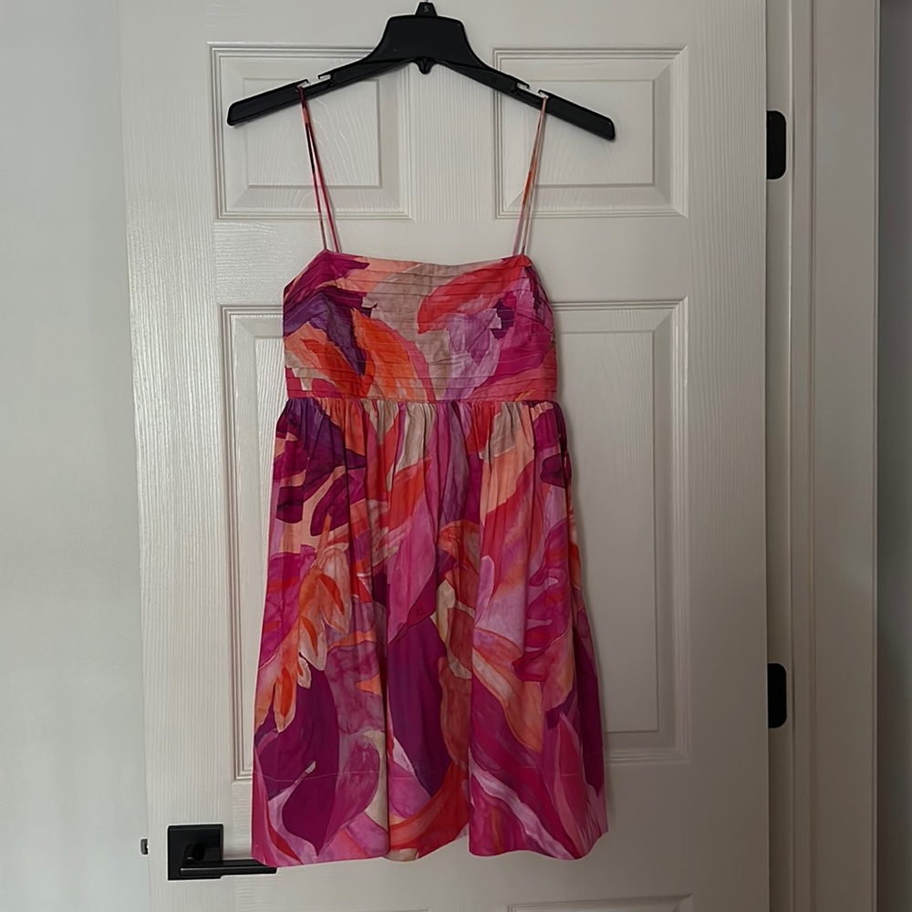 HM strapless floral dress